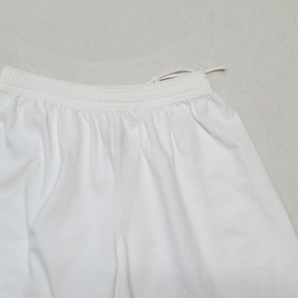 VINTAGE Cal Cru Cocoa Beach Florida White High Waisted Pull-On Casual Shorts L - Picture 9 of 11